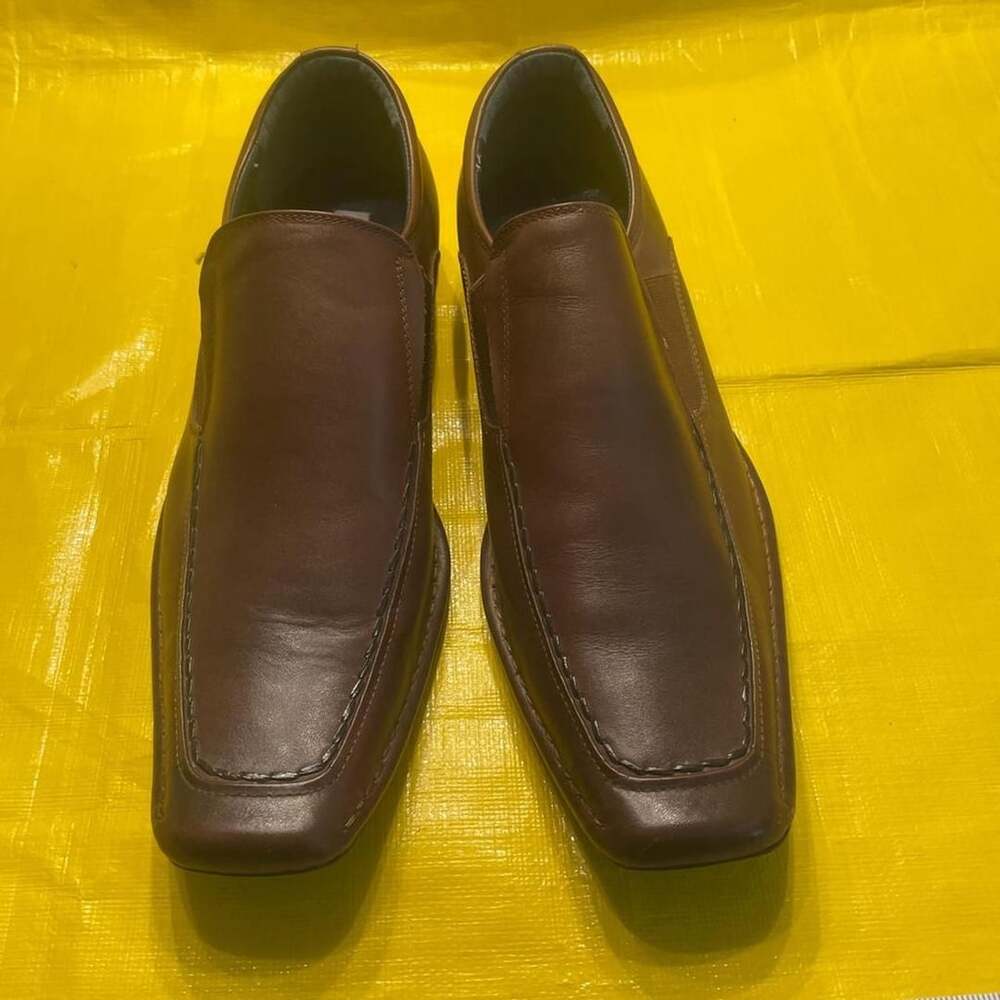 Steve Madden Falconn Brown Leather Loafers